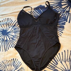 Kenneth Cole New York Black One-Piece Swimsuit